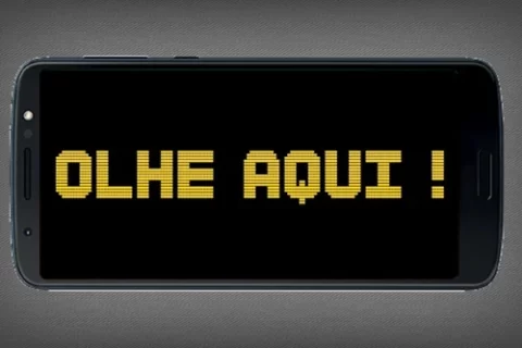 Como exibir texto de LED no seu celular